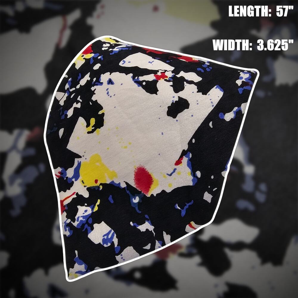 Acme Sam Francis Abstract Art Colorful Painterly Silk Tie 1995 Vintage 57"